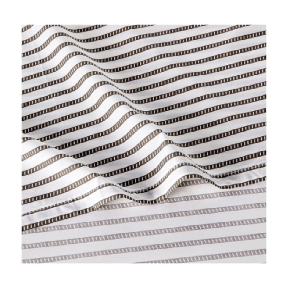 Lacoste Home Solid Dark Gray Cotton Percale Sheet Set king - Picture 3 of 8
